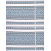 Ethno-jacquard fabric for tablecloths Red Ruta-2 TDK-J-212 1/2 blue ornament, linear meter.