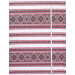 Ethno-jacquard fabric for tablecloths Red Ruta-2 TDK-Zh-212 1/3 red-maroon ornament, per meter.