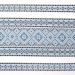 Ethno-jacquard fabric for tablecloths Red Ruta-2 TDK-J-212 1/2 blue ornament, linear meter.