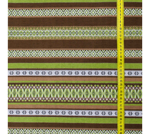 Interior fabric with Ukrainian ornament Decor-2 TDK-155-A 16/1106, per linear meter.