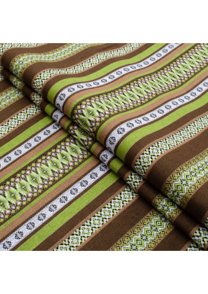 Interior fabric with Ukrainian ornament Decor-2 TDK-155-A 16/1106, per linear meter.