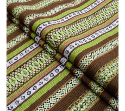 Interior fabric with Ukrainian ornament Decor-2 TDK-155-A 16/1106, per linear meter.