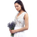 Embroidered dress "Silver Dew"