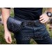 Leather set with personalized overlay.