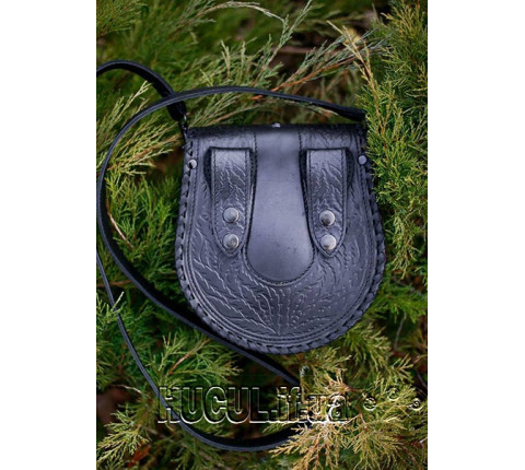 Leather set with personalized overlay.
