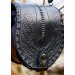Leather set with personalized overlay.