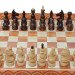 Wooden chess 3 in 1, 55x55 cm. Light-colored