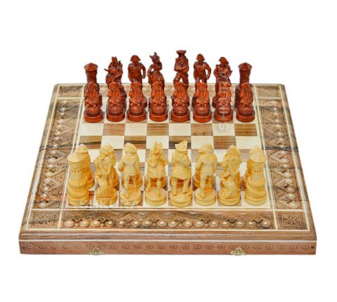 3 in 1 Chess "Pirates of the Caribbean" 50x50 cm.