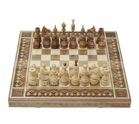Chess 3 in 1. 44x44 cm.