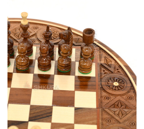 Round Chess, 36x36 cm