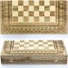 Souvenir chess + backgammon + checkers 50 x 50 cm. Beads + Copper