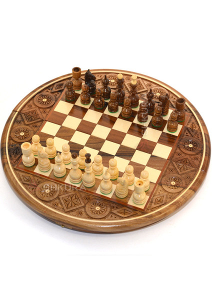 Round Chess, 36x36 cm