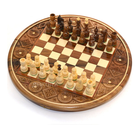 Round Chess, 36x36 cm