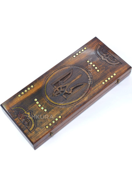 Backgammon "Trident of Ukraine" 50 cm