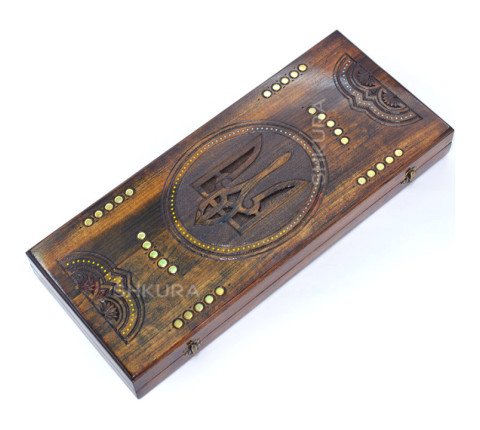 Backgammon "Trident of Ukraine" 50 cm