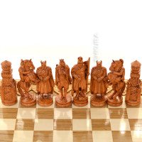 Chess "Knights". 56x56 cm. Beads