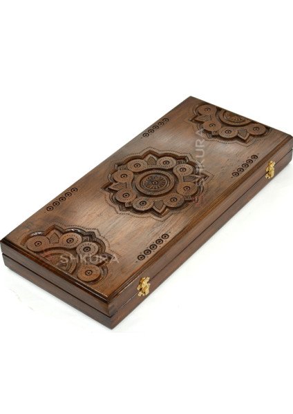 Wooden backgammon "Sphere", 50 cm