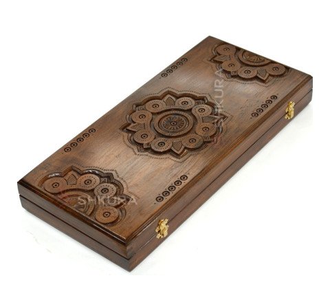 Wooden backgammon "Sphere", 50 cm