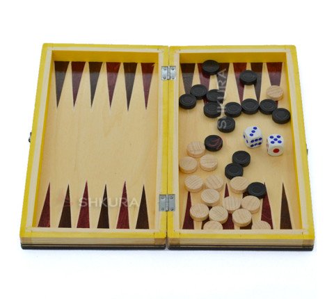 Carved 3 in 1 set, Chess, Backgammon, Checkers, 26x26 cm
