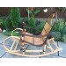 Brown "Rattan" rocking chair
