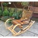 Brown "Rattan" rocking chair