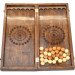 Handcrafted carved backgammon "Ataman"