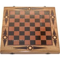 Backgammon + Checkers, 36x36 cm