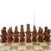 Carved Chess + Backgammon "Egypt". 50x50 cm. Inlaid with copper and beads. Handmade.