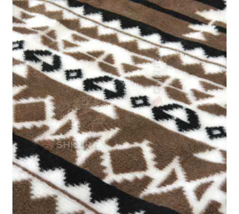 Ethno sheep wool blanket