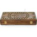 Handmade backgammon "Coat of Arms of Ukraine", copper, 40 cm