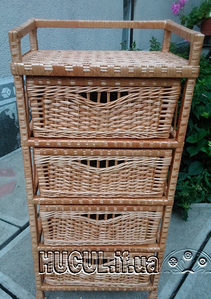 Комод 4 ящики з лози