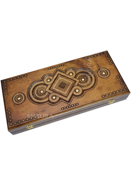 Backgammon "Zubr", 45x42 cm