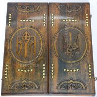 Backgammon "Trident of Ukraine" 50 cm