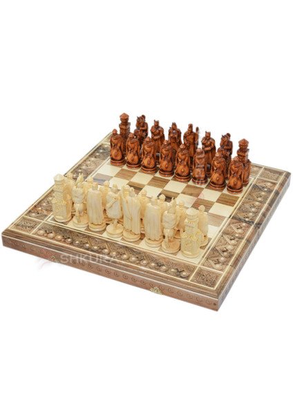 3 in 1 Chess "Knights" 50x50 cm.