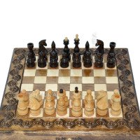 Chess + Backgammon + Checkers, 44x44 cm