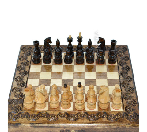 Chess + Backgammon + Checkers, 44x44 cm