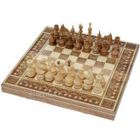 Chess 3 in 1. 44x44 cm.