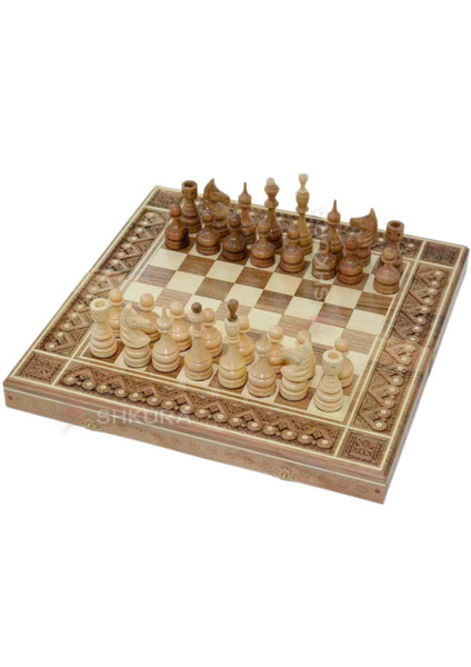 Chess 3 in 1. 44x44 cm.