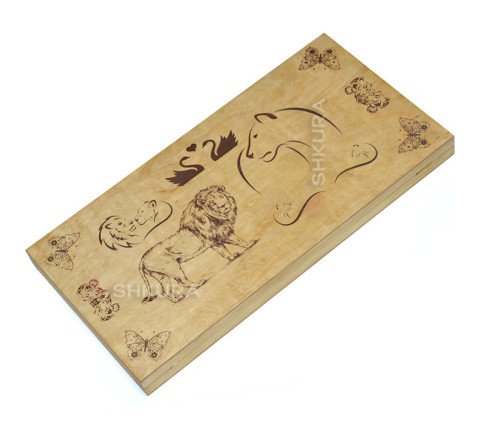 Backgammon, checkers "Lion"