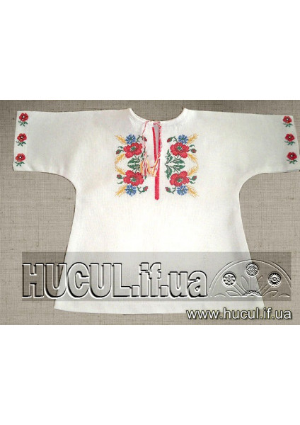 Red poppy blouse