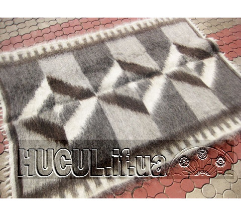 The "Plai" black-and-white handmade blanket