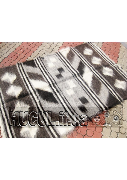 Blanket "Pysanka" black and white handmade