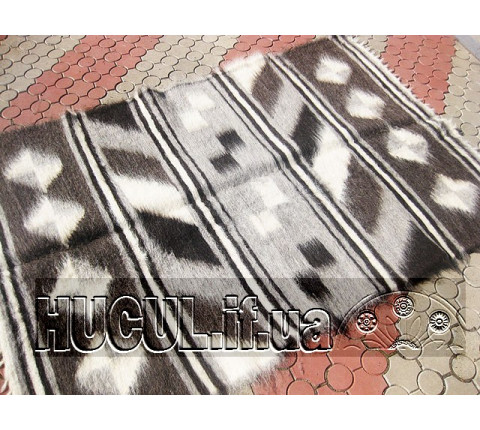 Blanket "Pysanka" black and white handmade
