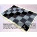 The blanket "In the Meadow" is black and white, handmade.