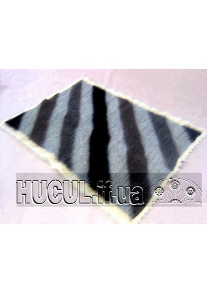 Blanket "In Stripes" black and white handmade
