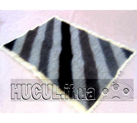 Blanket "In Stripes" black and white handmade