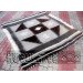 Blanket "Winter" black and white handmade