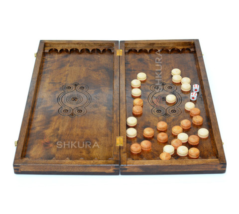 Backgammon "Sphere", copper, 50 cm