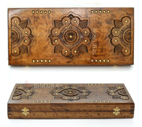 Backgammon "Sphere", copper, 50 cm