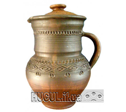 Глечик з узором і кришкою